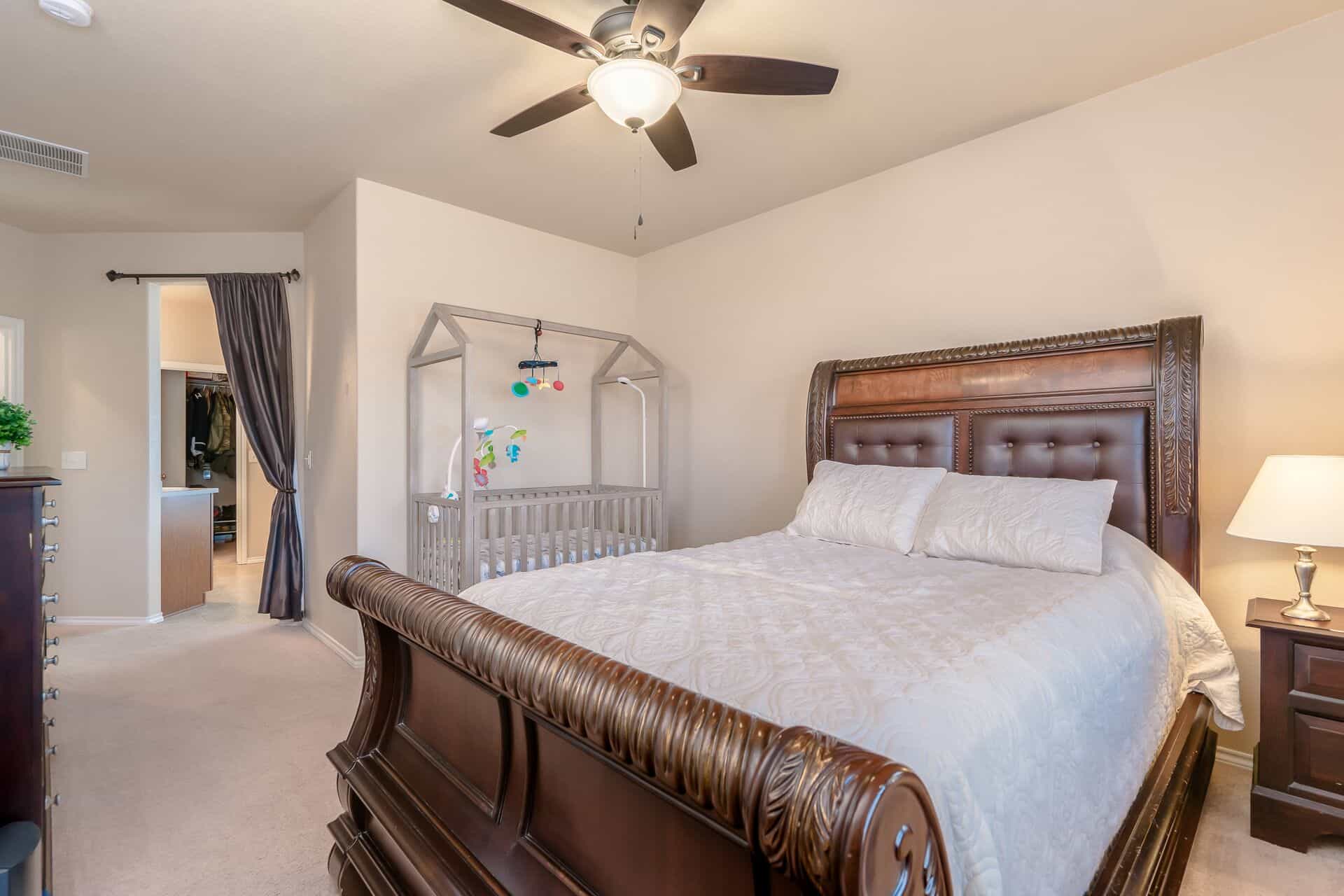 Master Bedroom into Master Bathroom