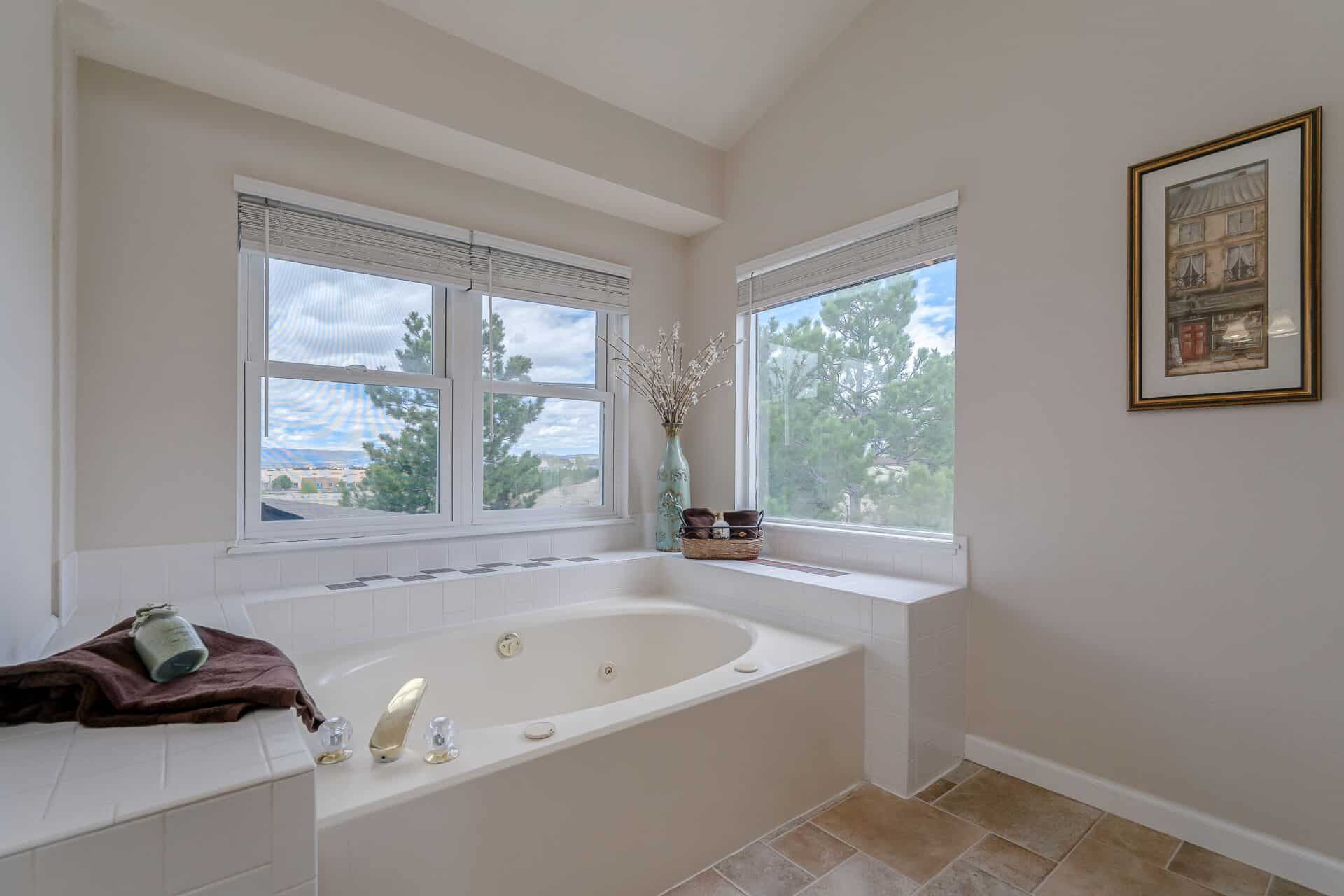 Jetted Tub and Mountain Views from the Window
