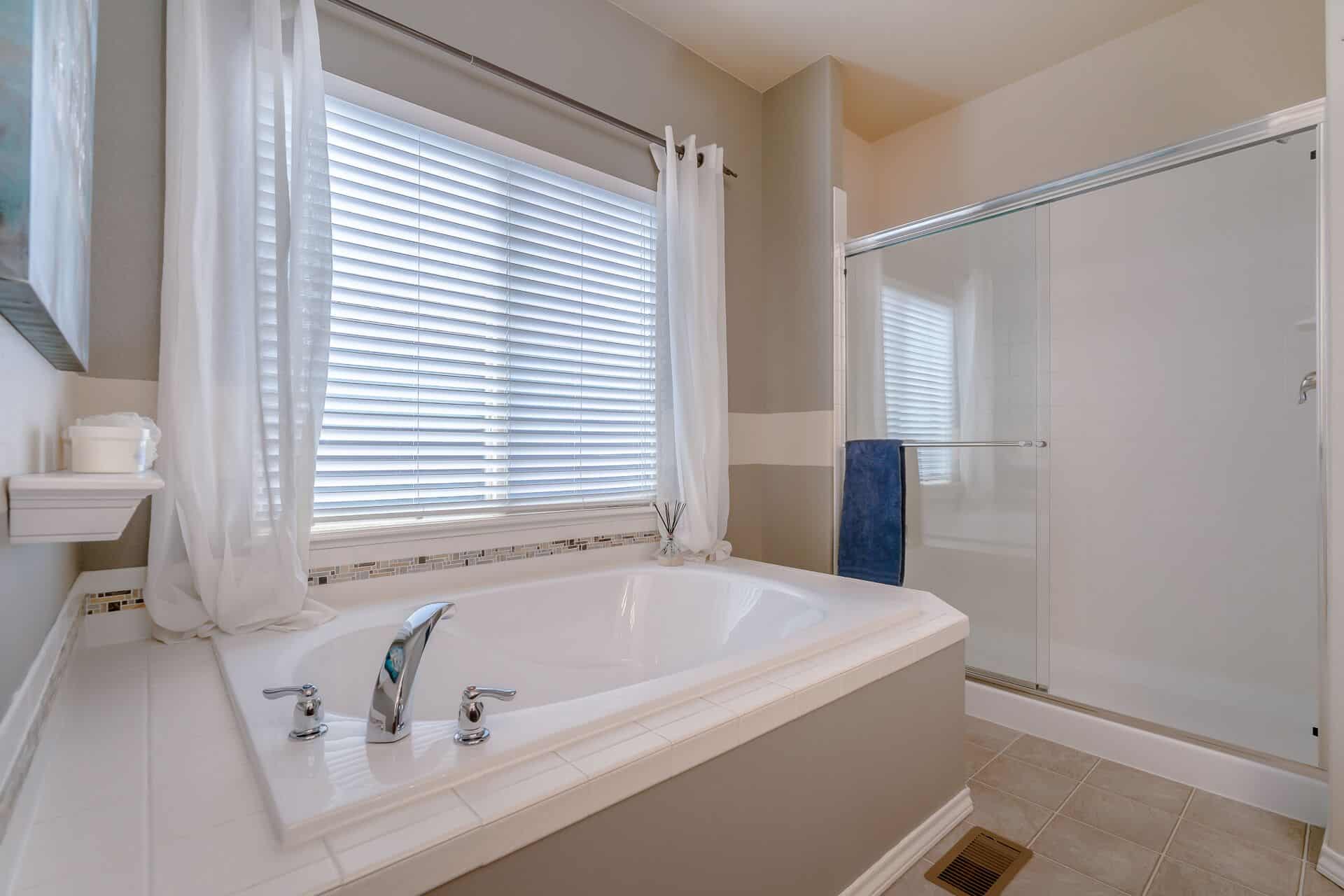 Master Soaking Tub and Separate Shower
