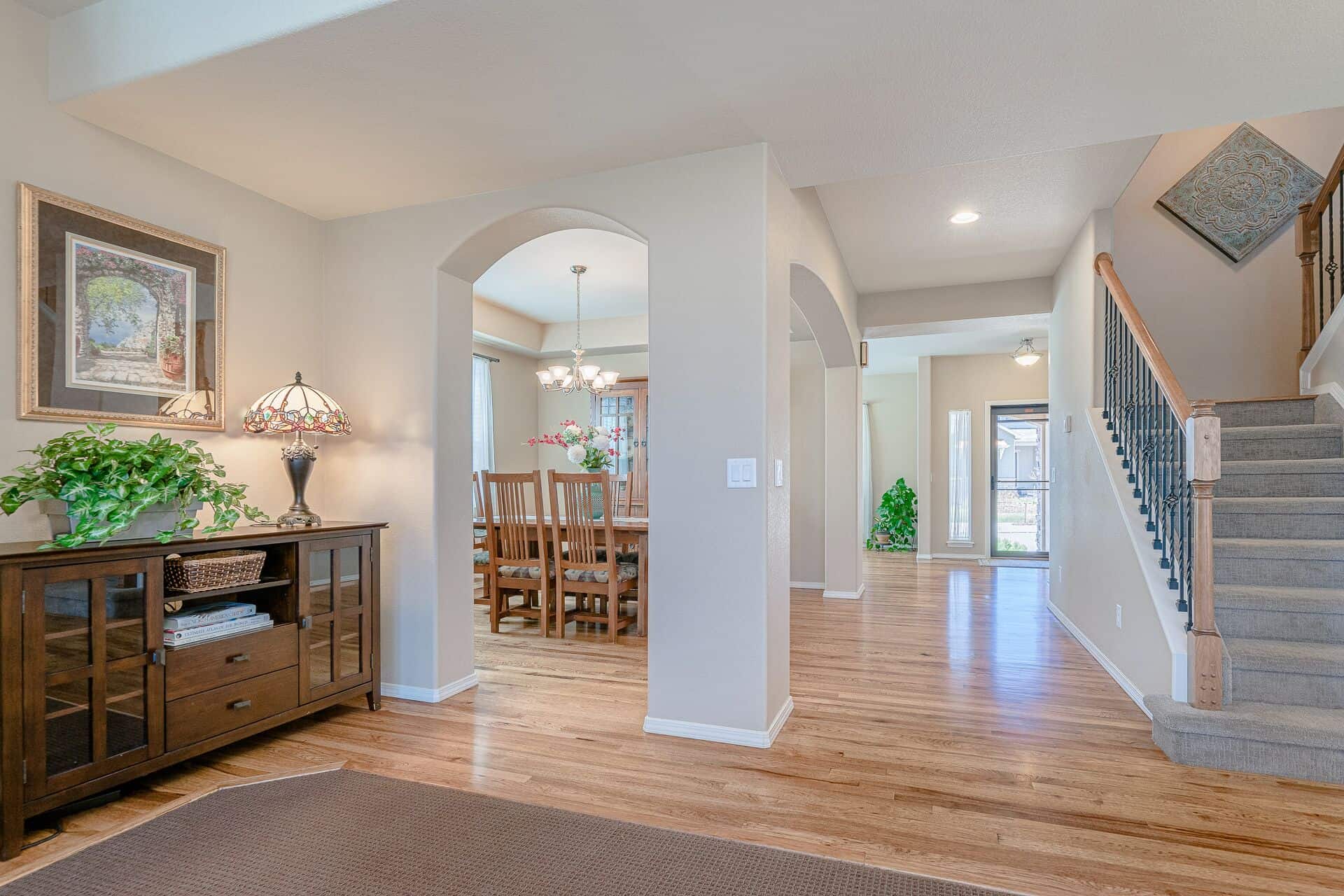 View of Dining Room and Entry from Great Room