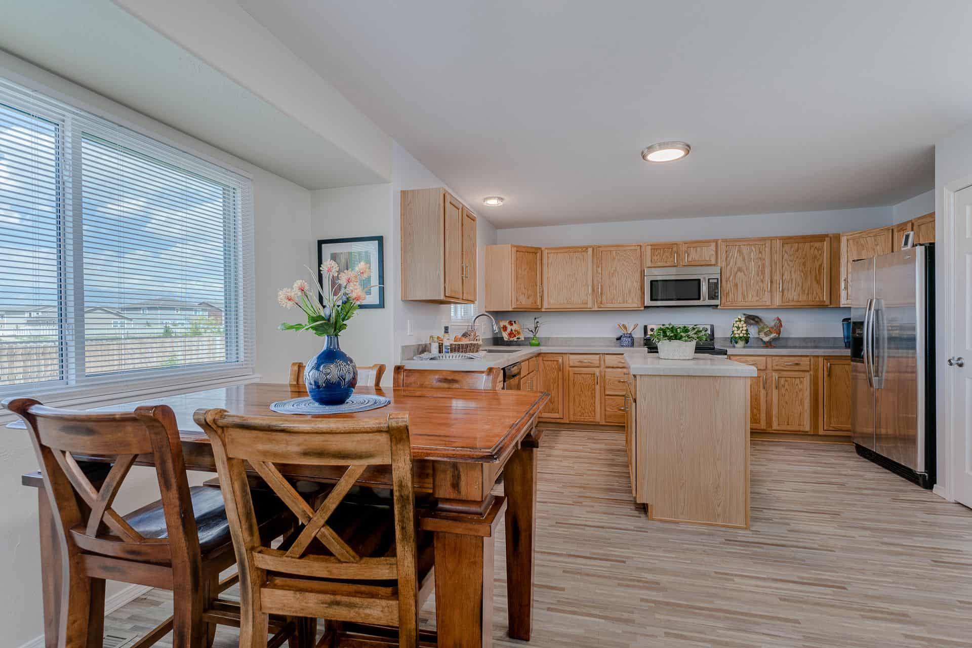 Dining Area into Kitchen