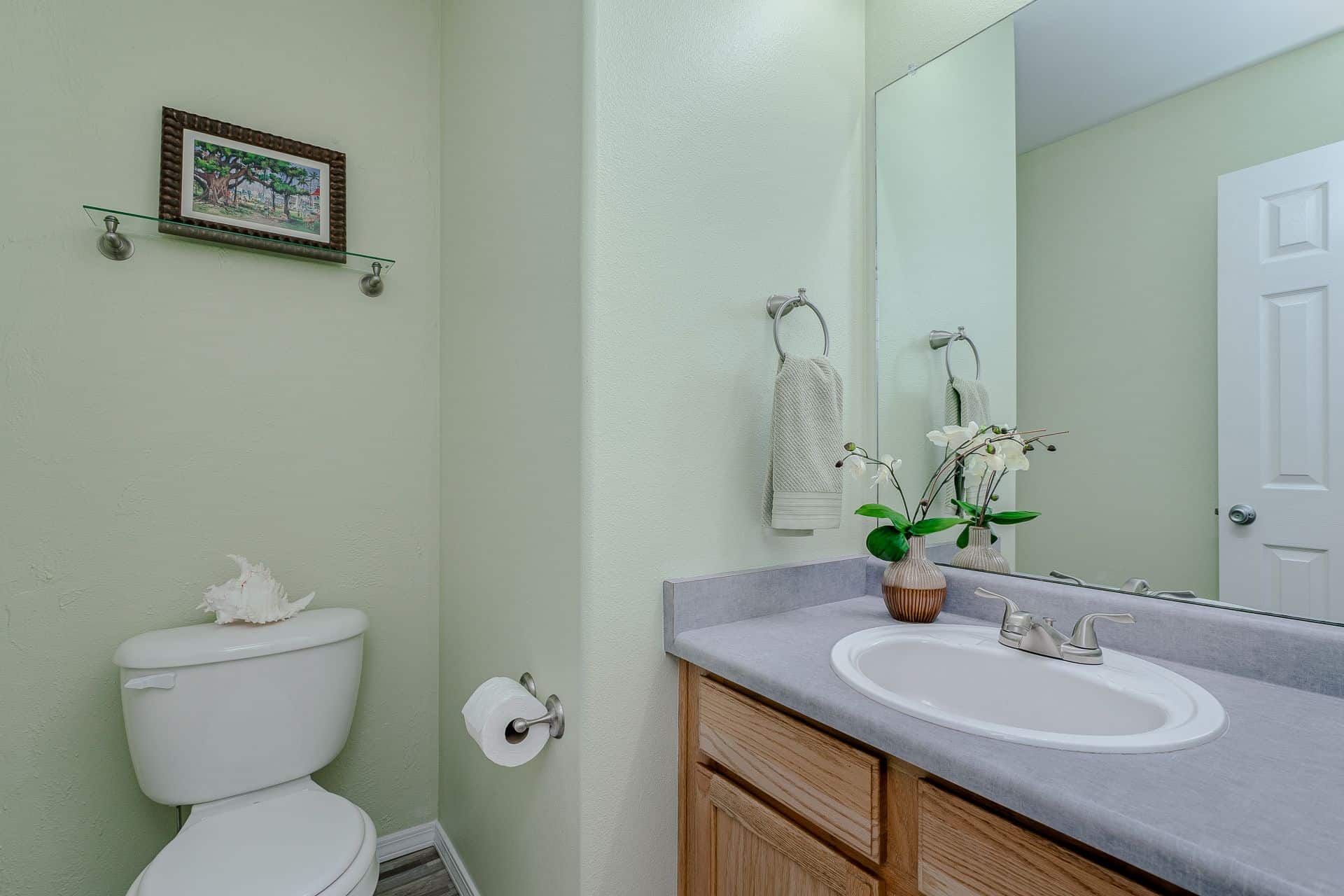 Powder Bath off the Kitchen