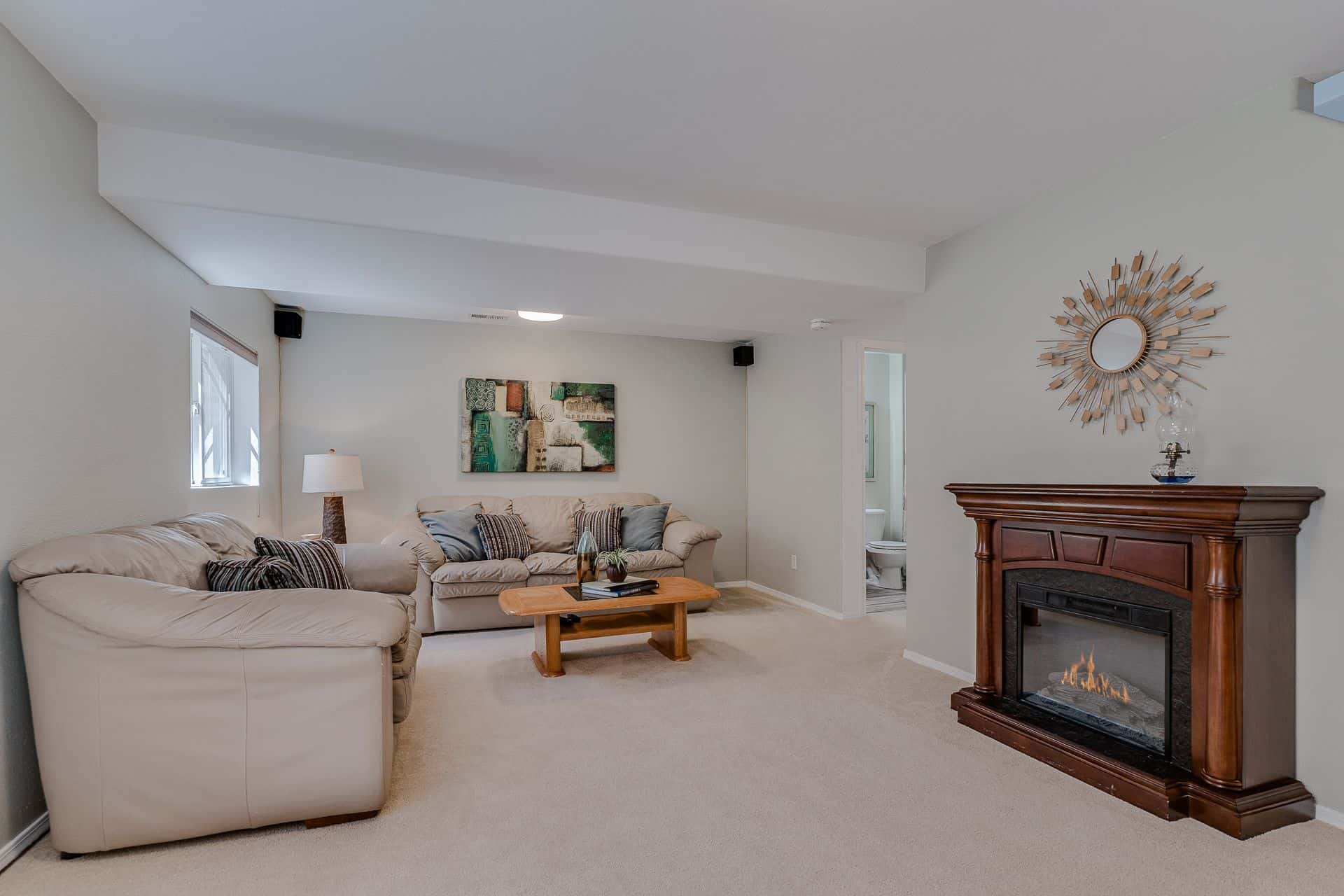 Media Rec Room and Basement Bath