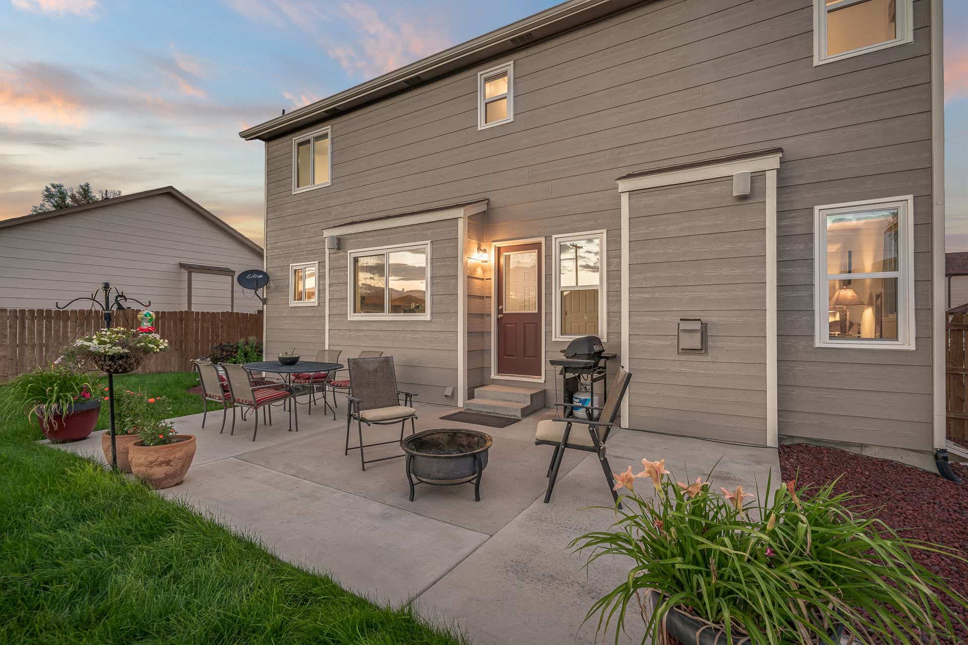 Sunset Backyard Patio Views