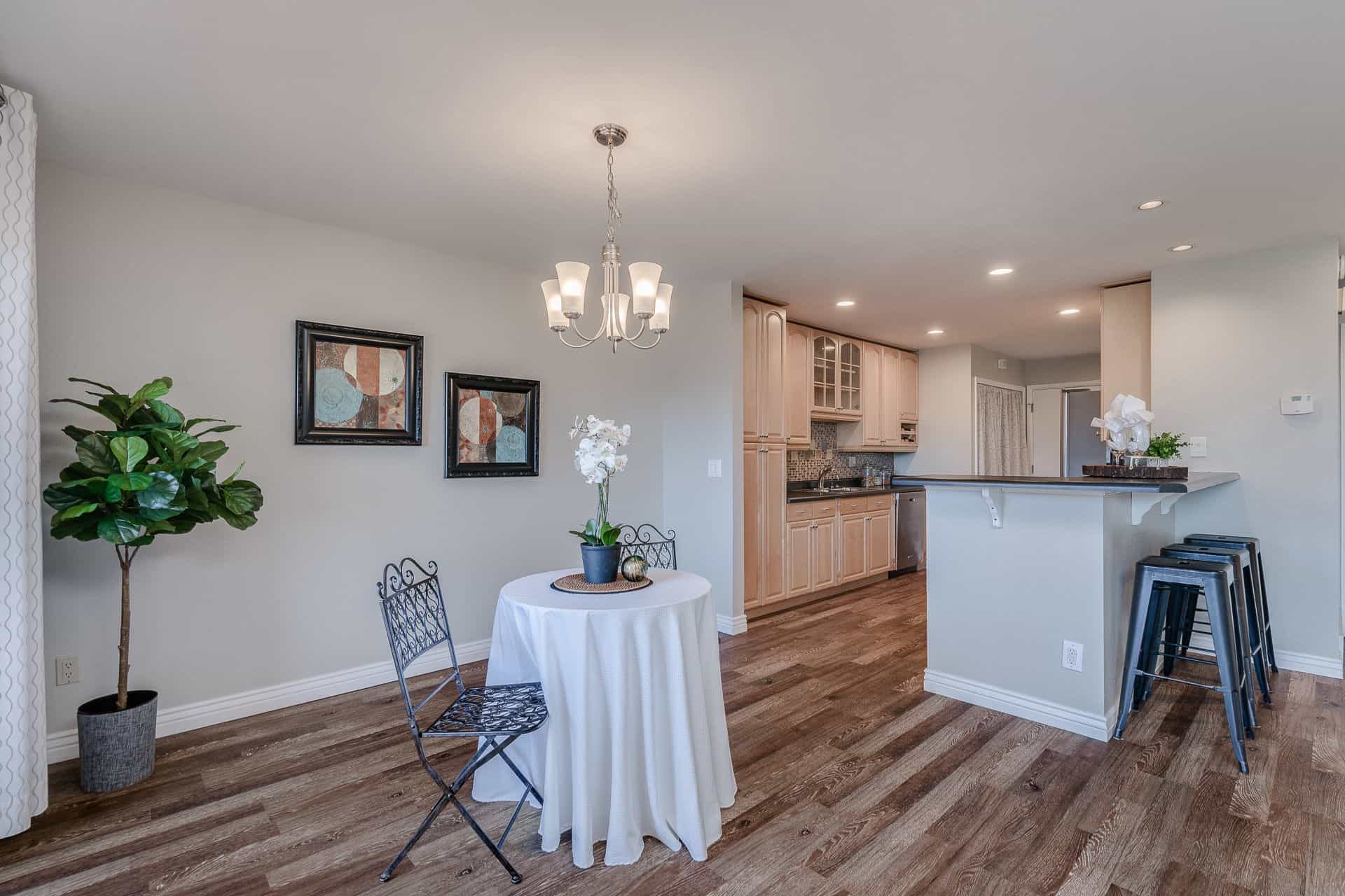Dining Area into Remodeled Kitchen
