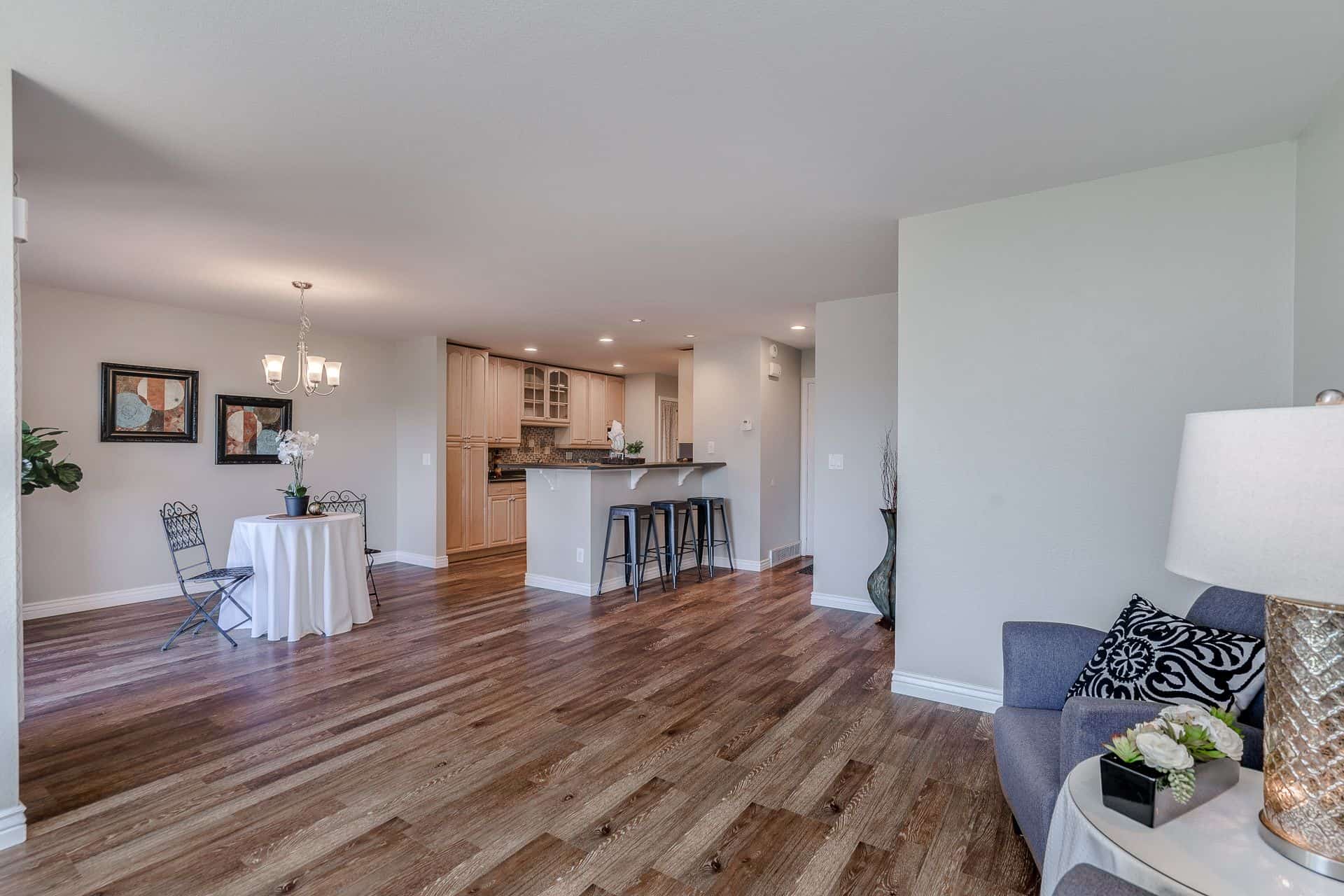 View of Dining Area and Kitchen from Great Room