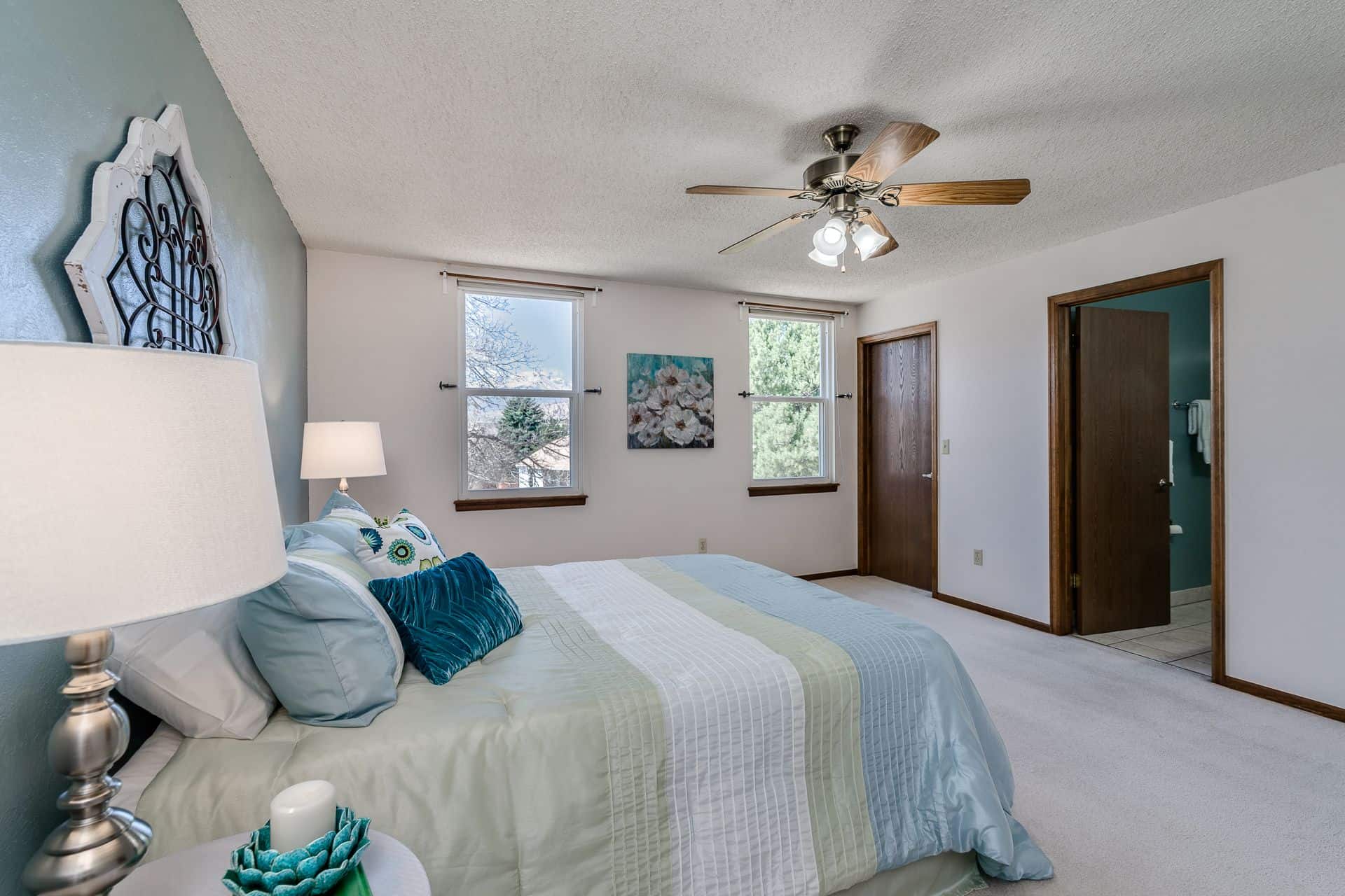 Master Bedroom into Master Bathroom