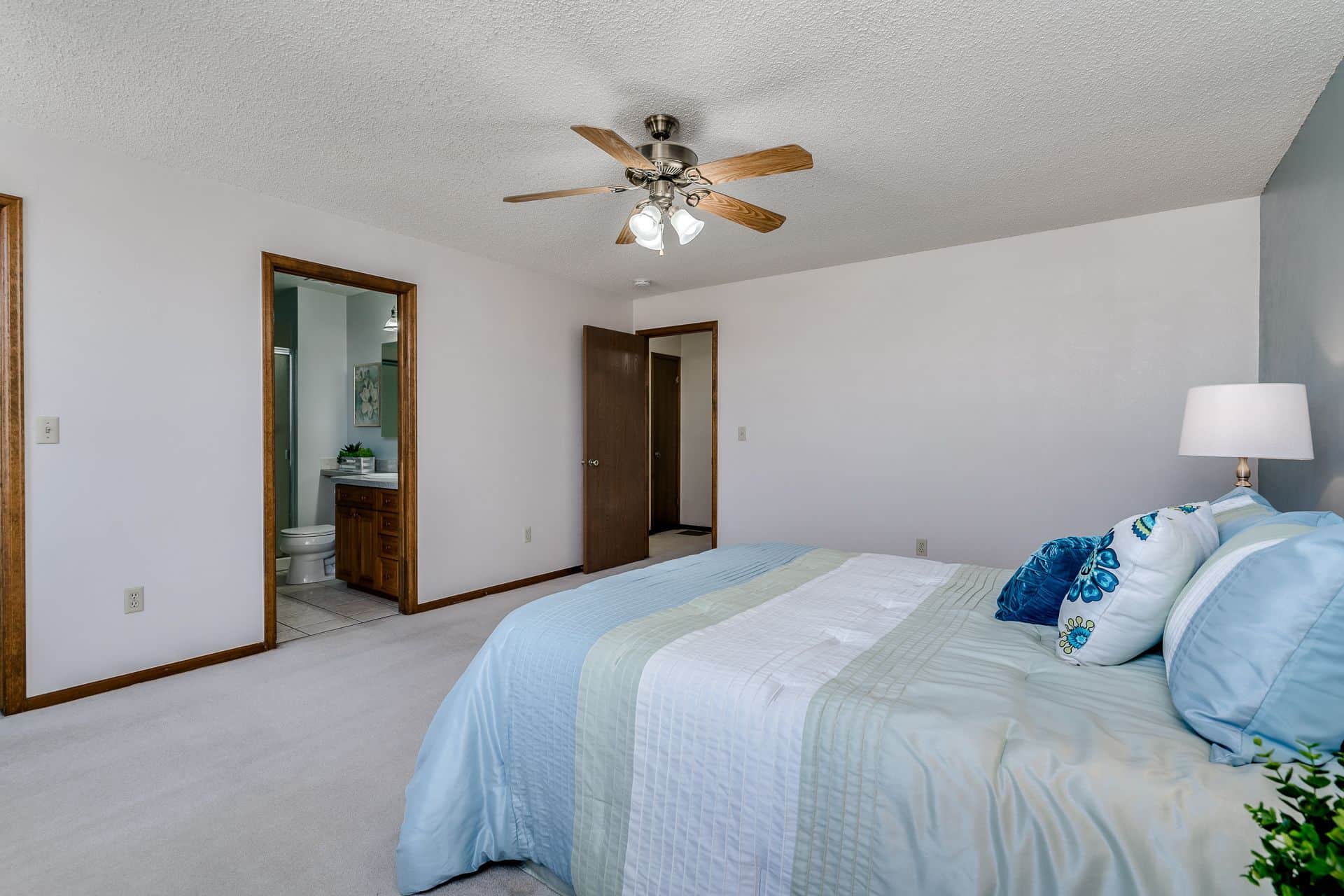 Master Bedroom into Master Bathroom