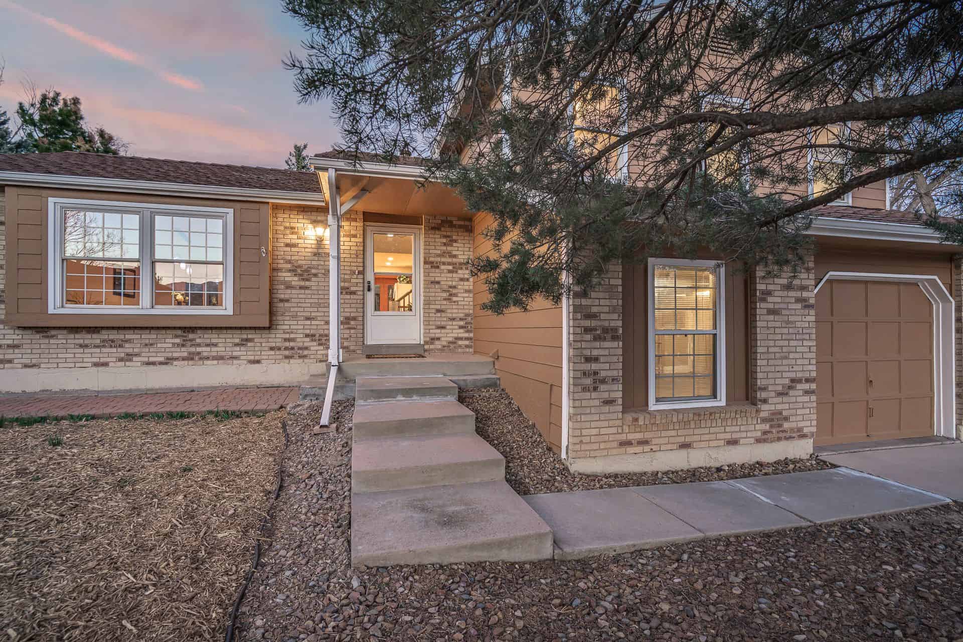 Covered Entry with Storm Door
