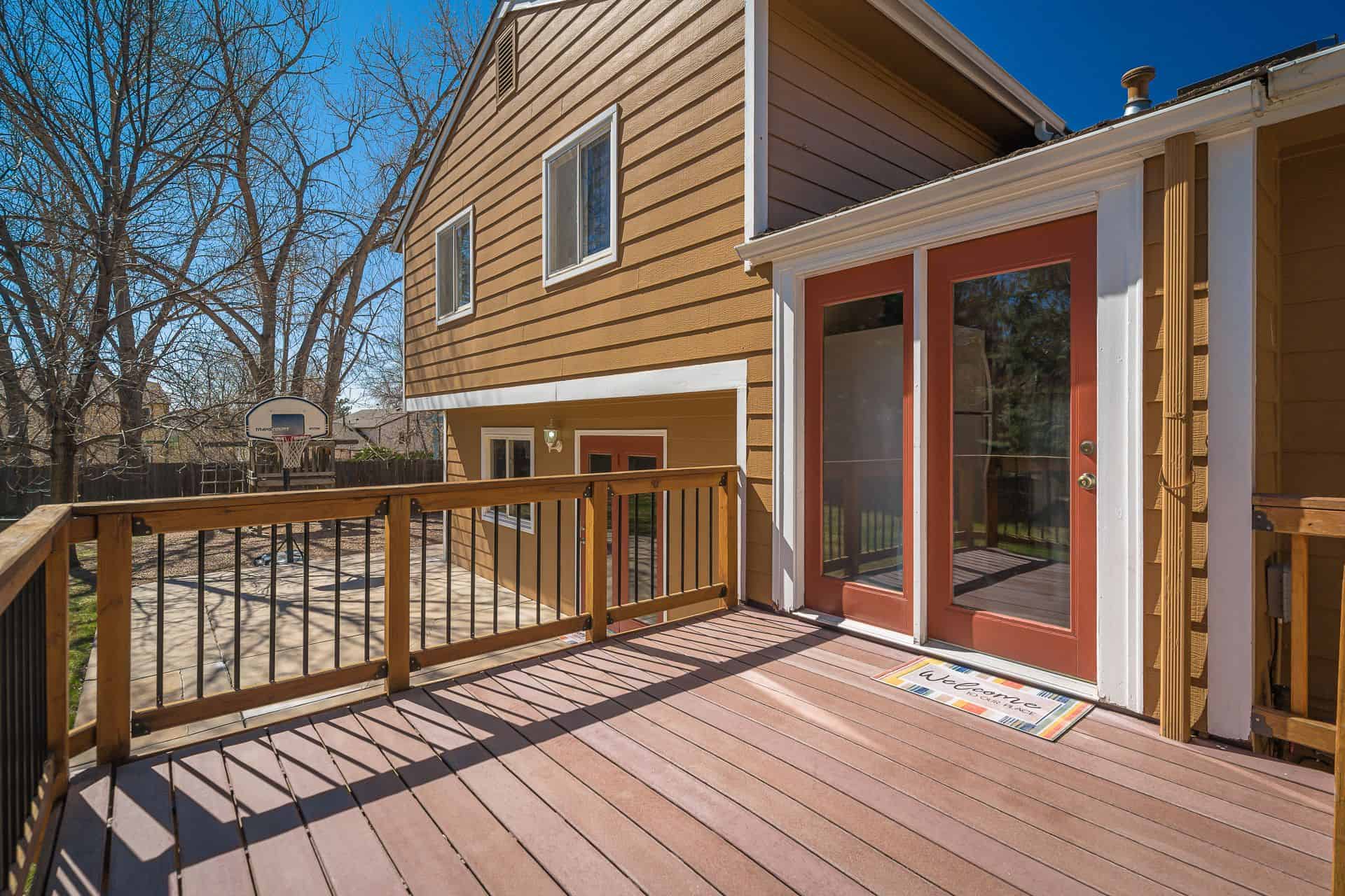 Composite Deck off Kitchen