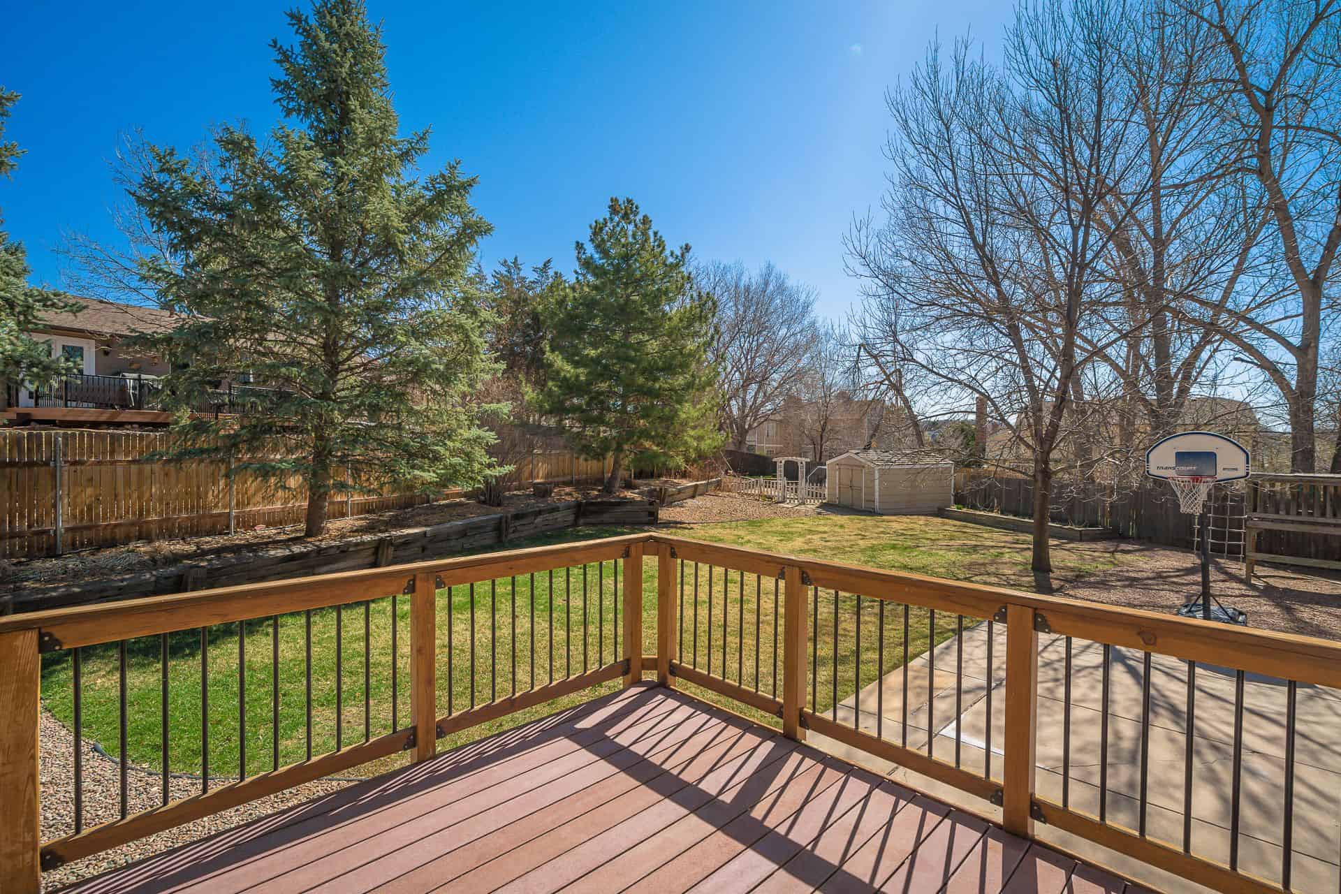 Enormous Fenced Yard with Storage Shed