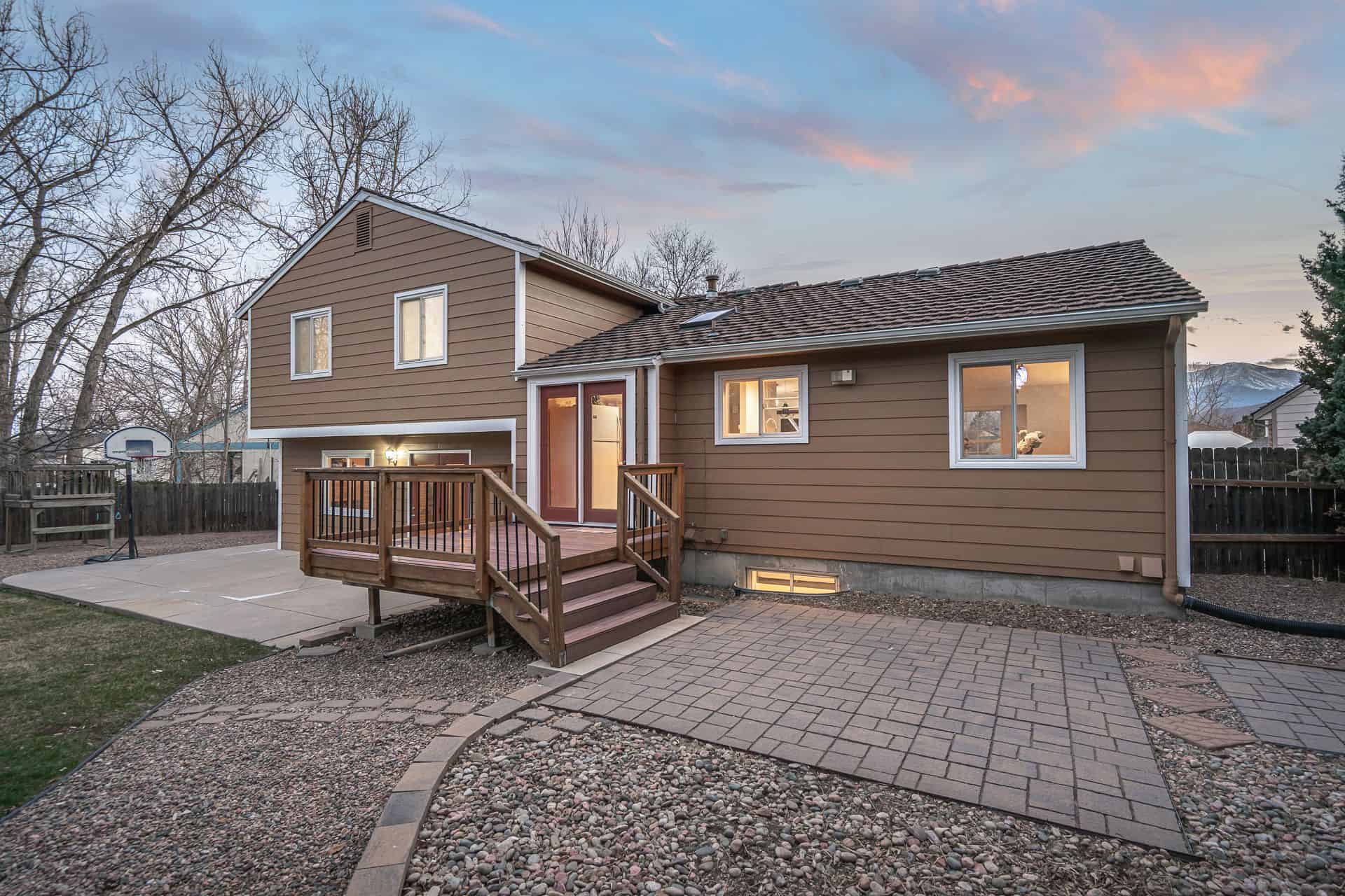 Rear Patio and Deck
