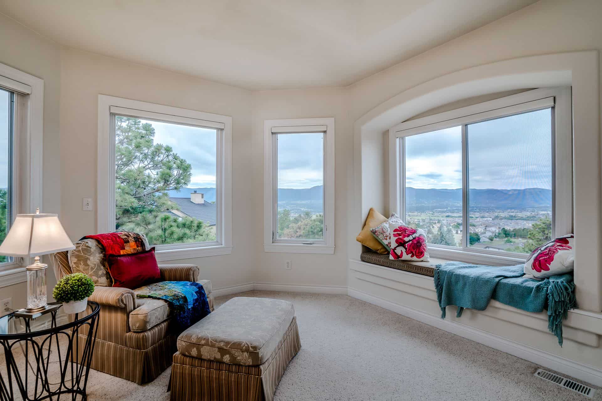 Master Bedroom Window Seat and Views