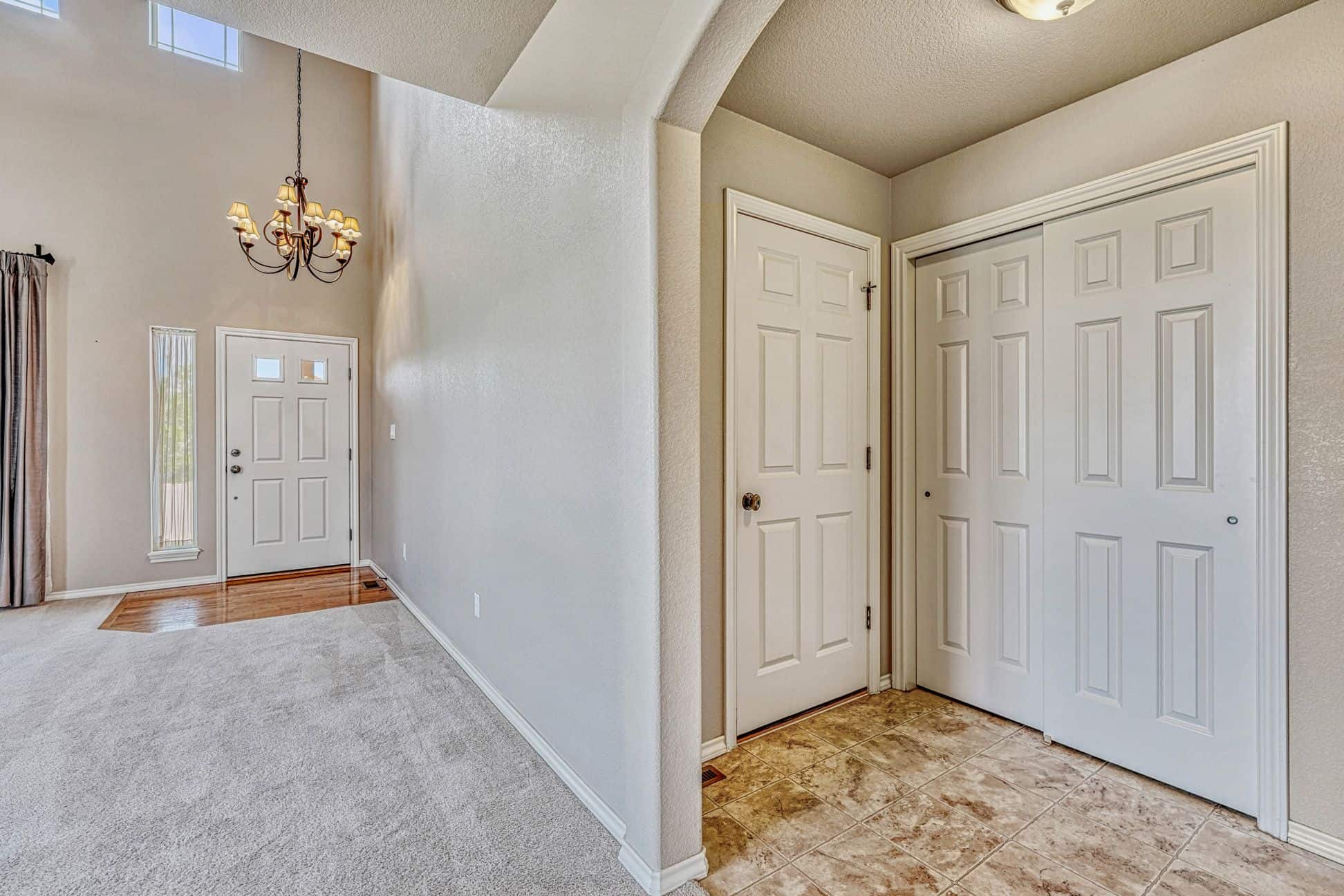Coat Closet and Garage Access off the Entry