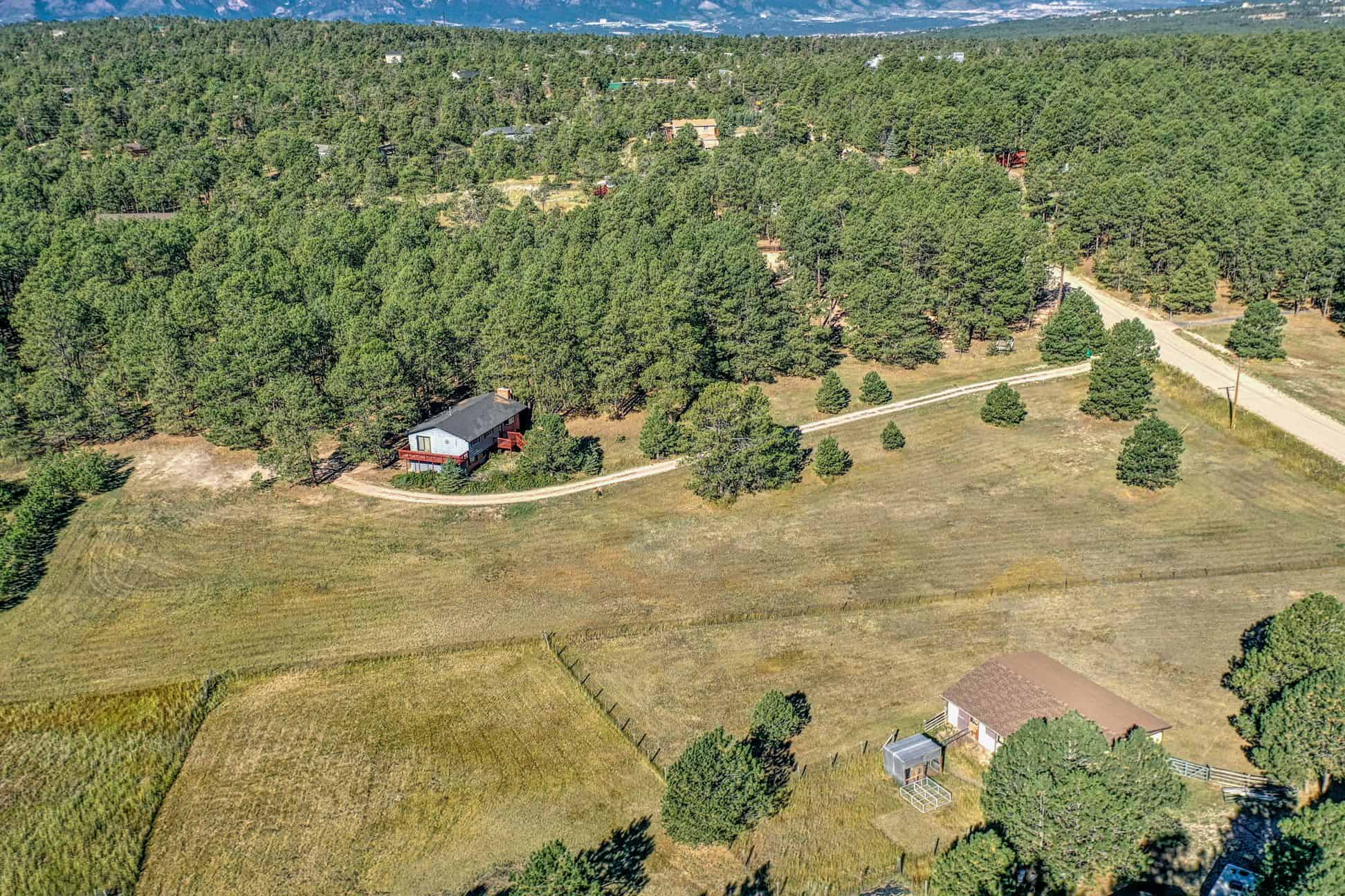 Aerial View of Lot and Home