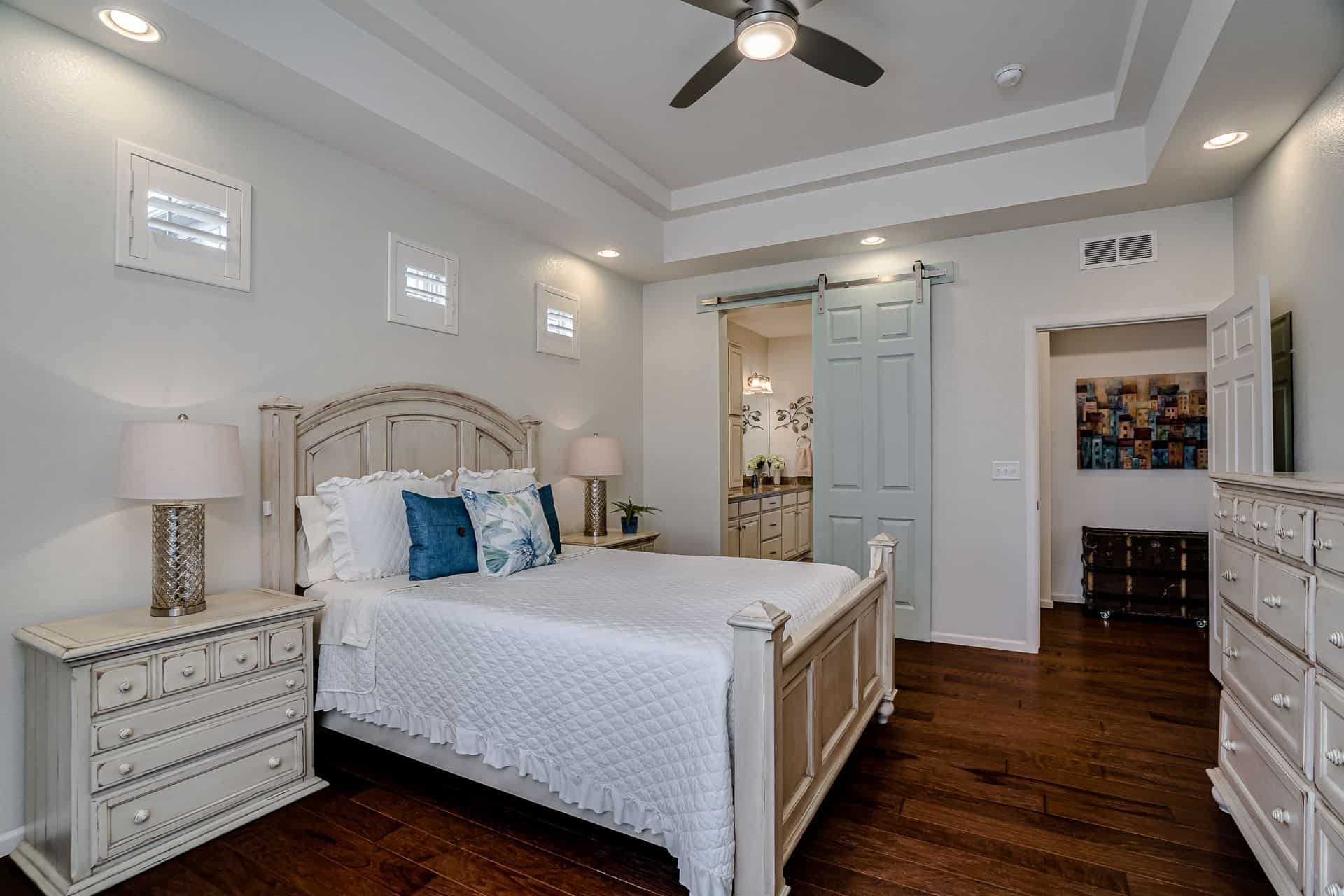Main Level Master Bedroom into Master Bathroom