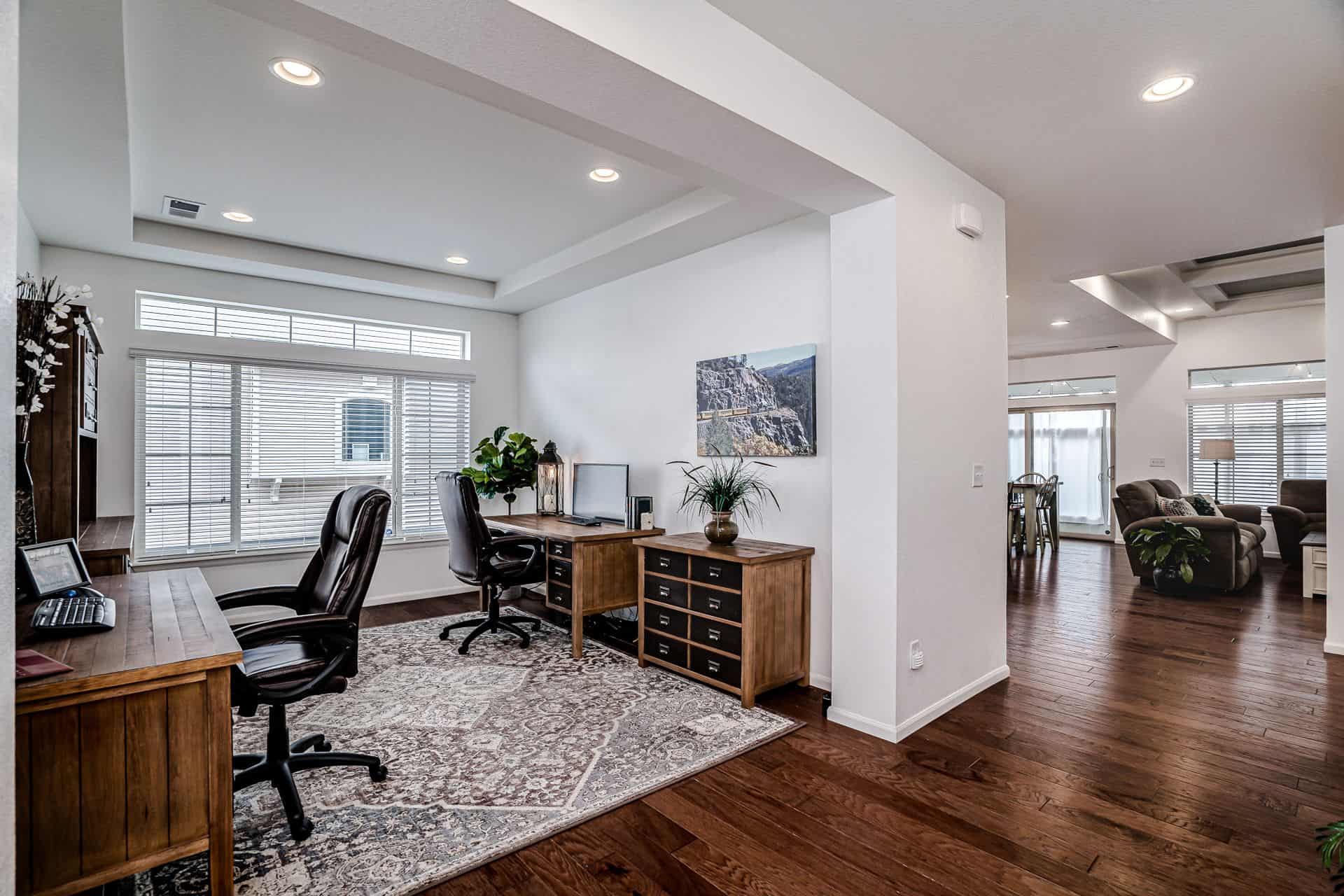 Formal Dining Room (office) into Great Room