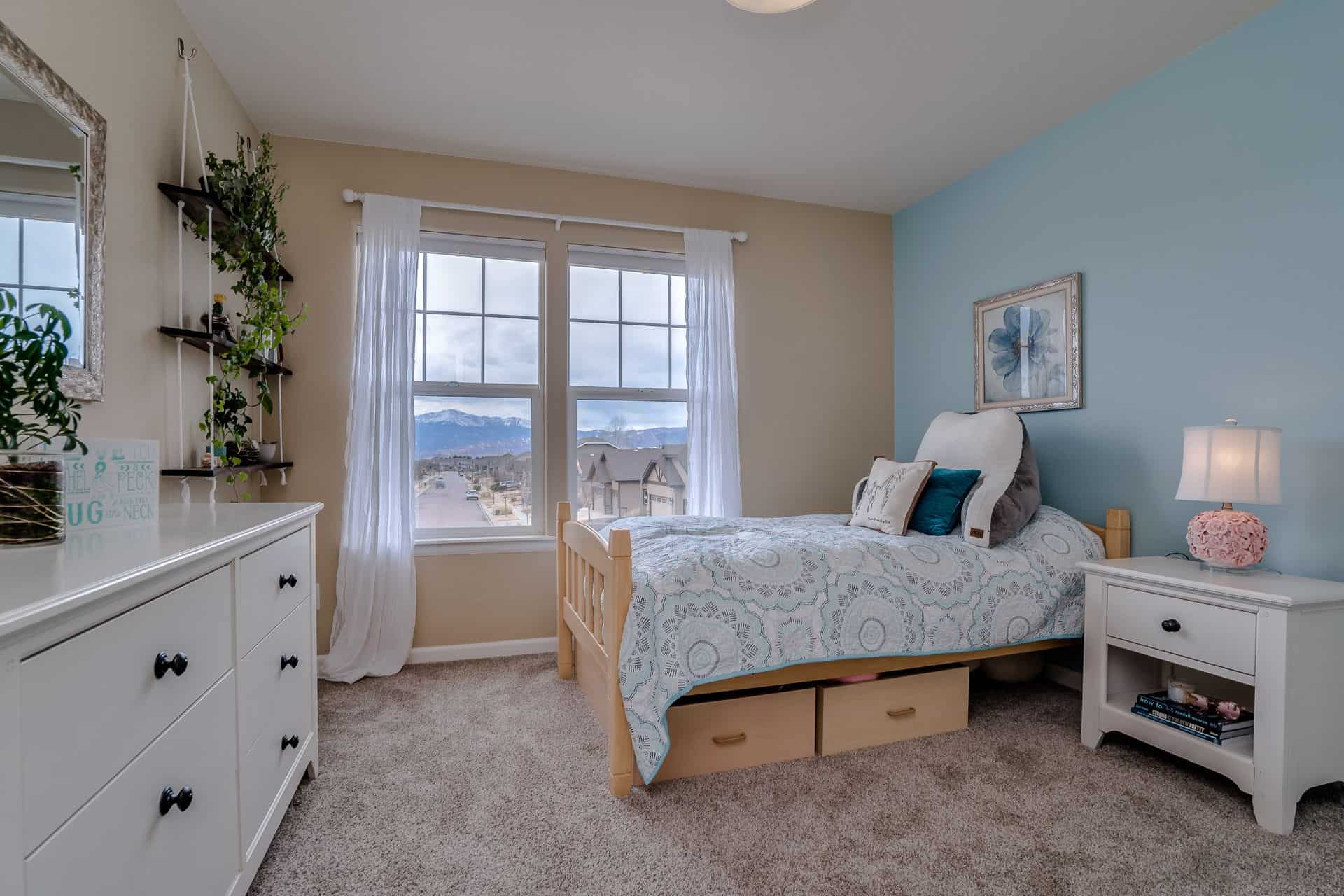 Upper Level Bedroom #3 with Peak Views
