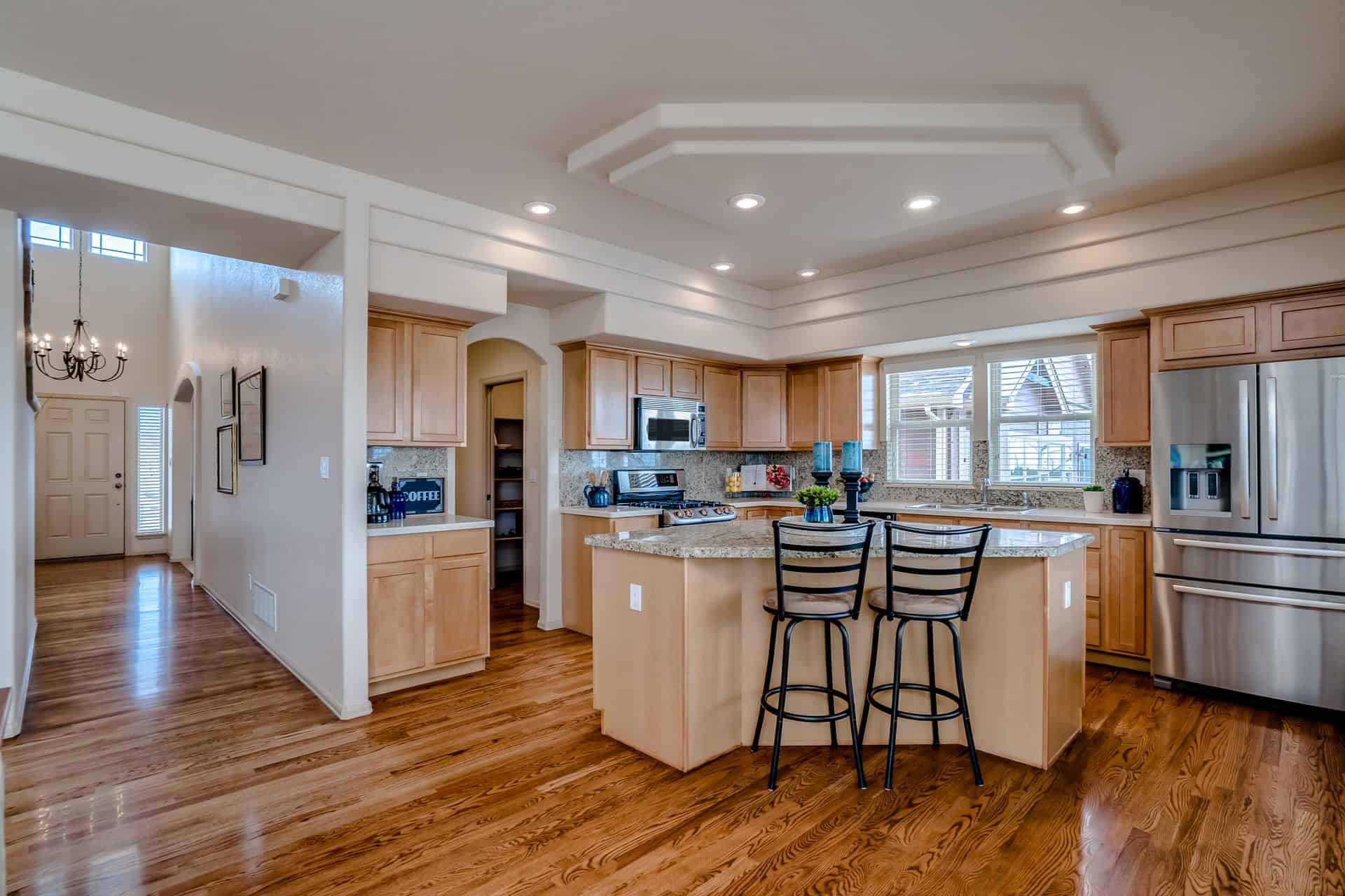 Gourmet Kitchen with Walk-In Pantry off the Butlers Pantry