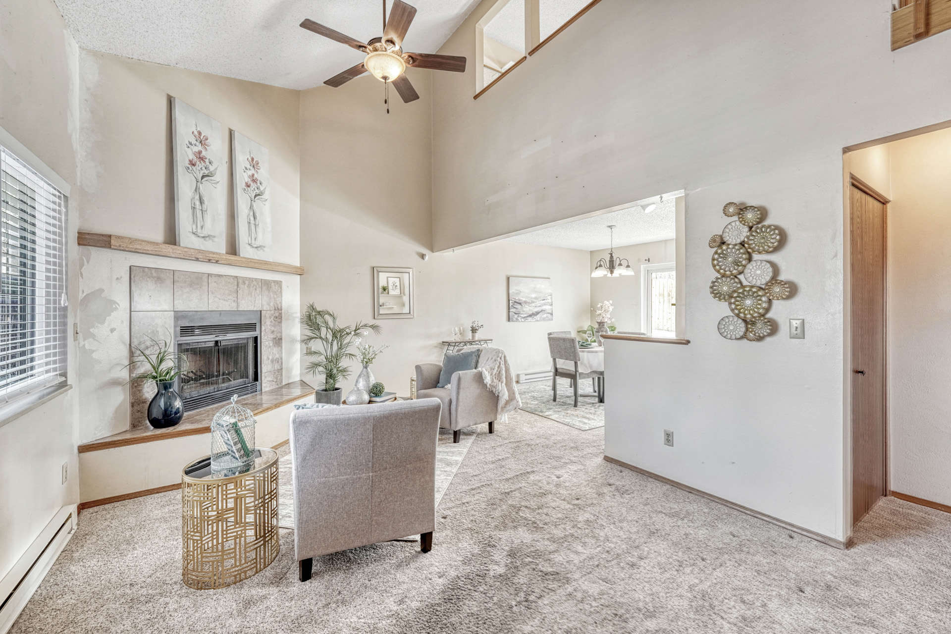 Living Room and Dining Room